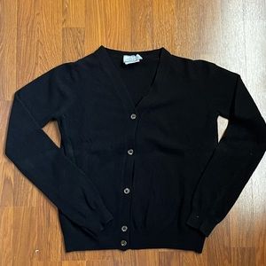 Prada wool/cashmere black cardigan size 42